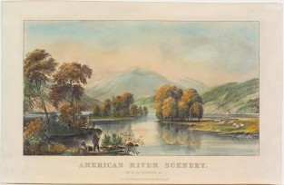 Landscape Scene Along River
