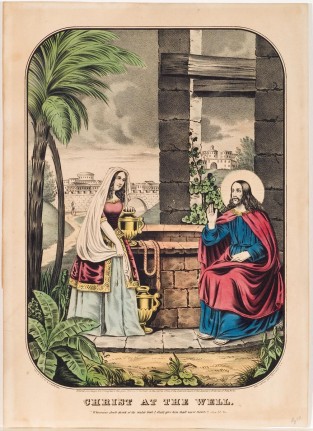 Christ Seated At Right Of Well