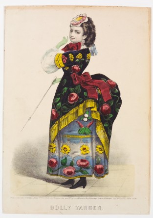 Woman facing left looking forward