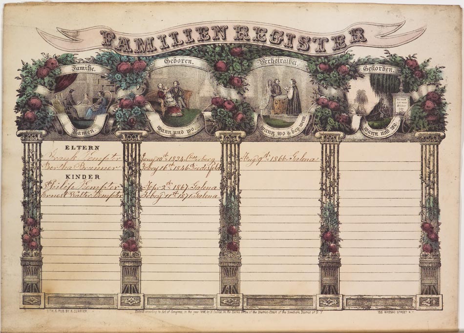 Title in banner across top