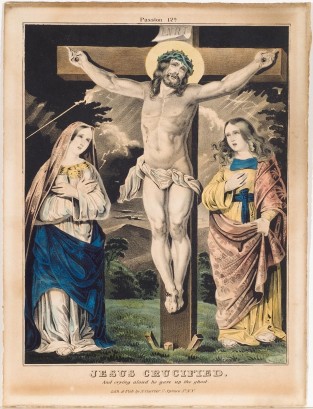 Christ On Cross At Center