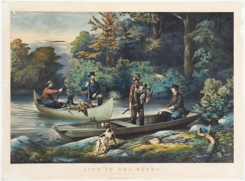 Life in the Woods “Returning to Camp”, Currier & Ives