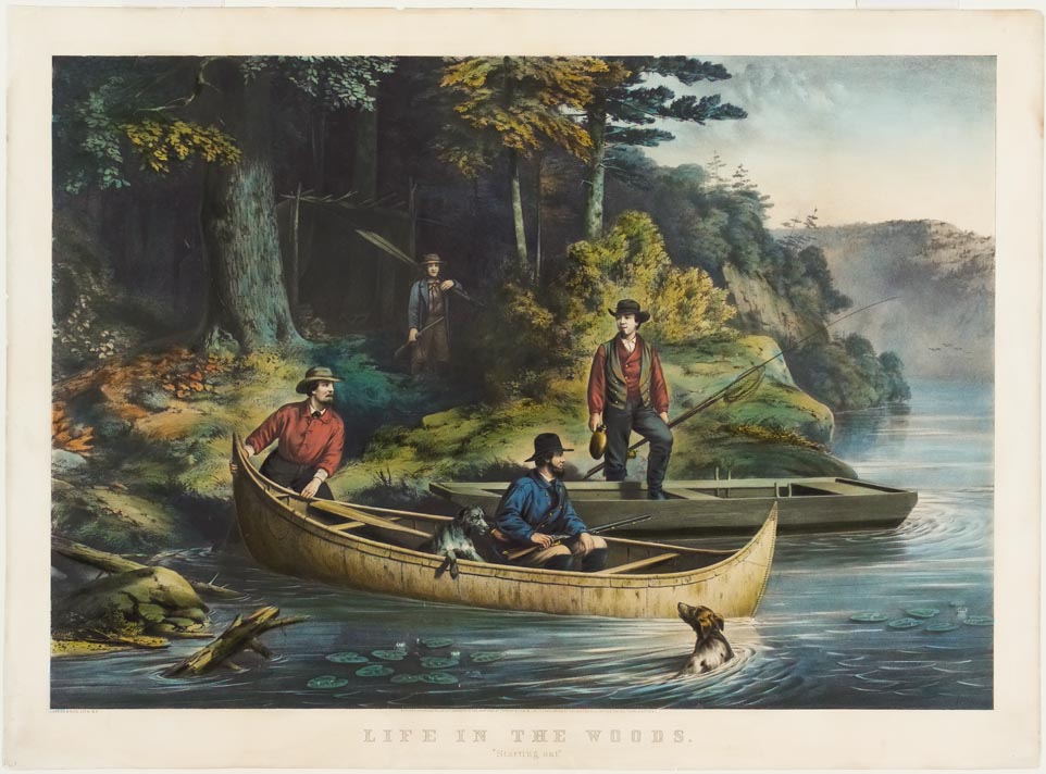 Hunting/Fishing scene
