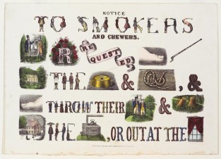 Words formed by drawings of people bent into letters