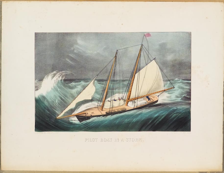 Evening stormy seascape