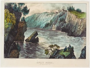 River running down center of image