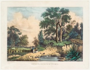 Pastoral scene - couple (he standing