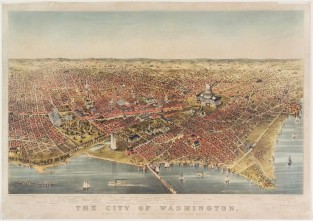 Bird's eye view - aerial - of D