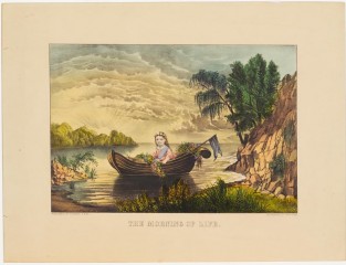 Young Girl Seated In Rowboat