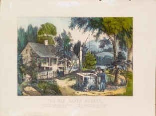 Pastoral Scene Of House On Left In Image