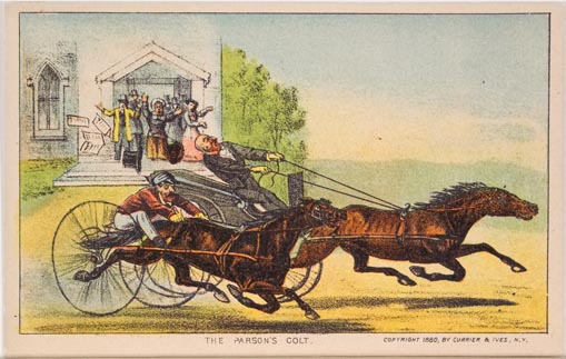 Two men racing one another