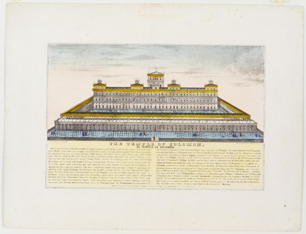 Rijpen vangst kool The Temple of Solomon. El Templo De Salomon, Nathaniel Currier |  Springfield Museums