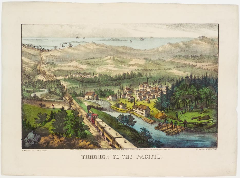 View of town from high above