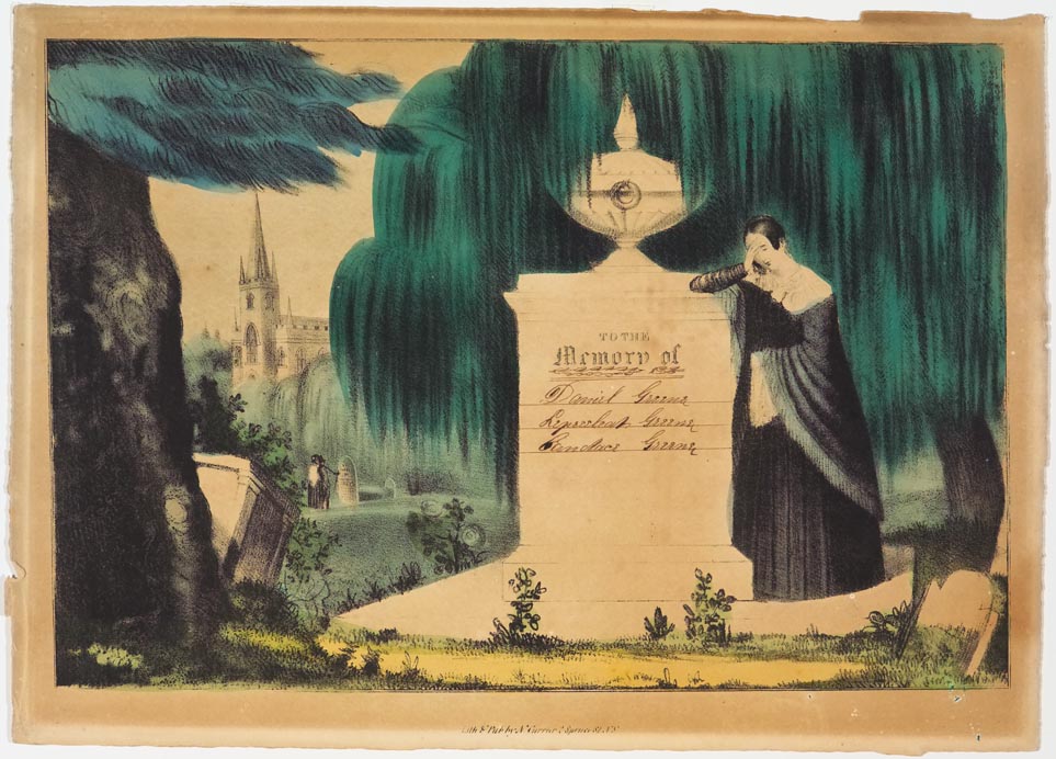 Church in left background