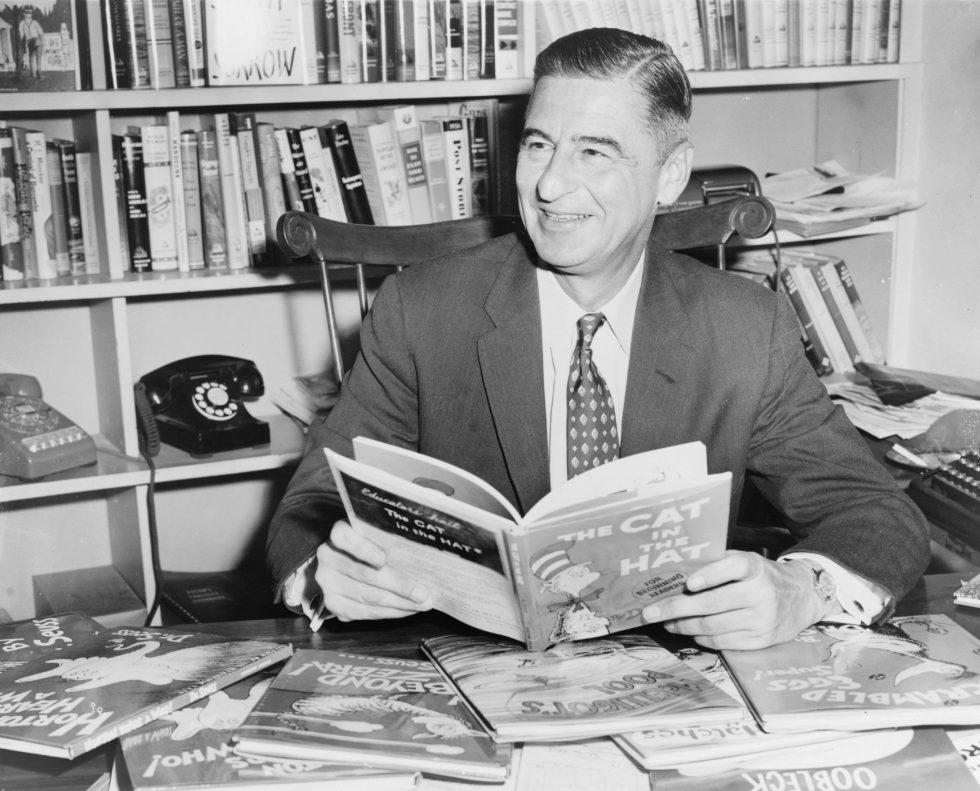 Ted Geisel at his desk