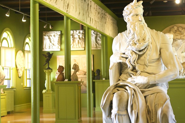 Plaster cast of status of Moses