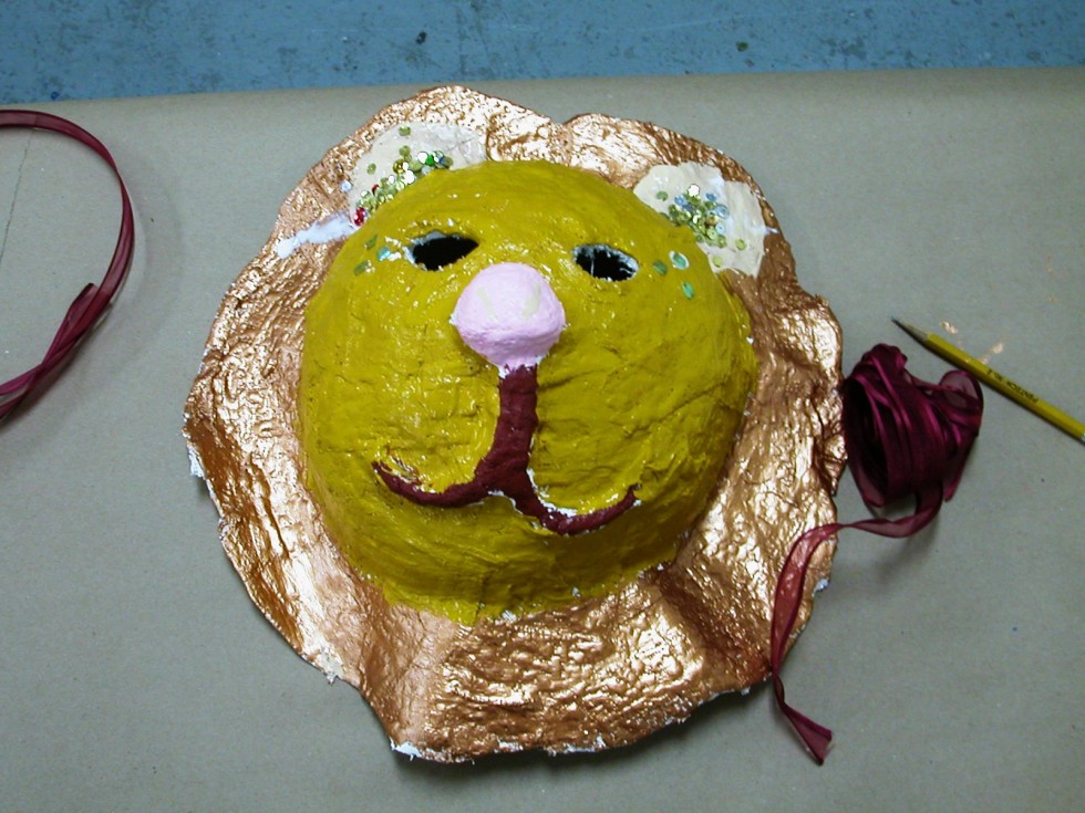 lion mask created by student