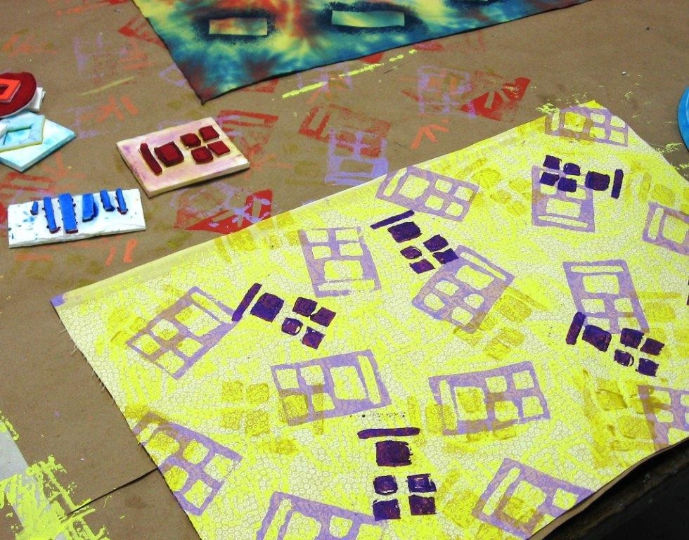 block printed fabric