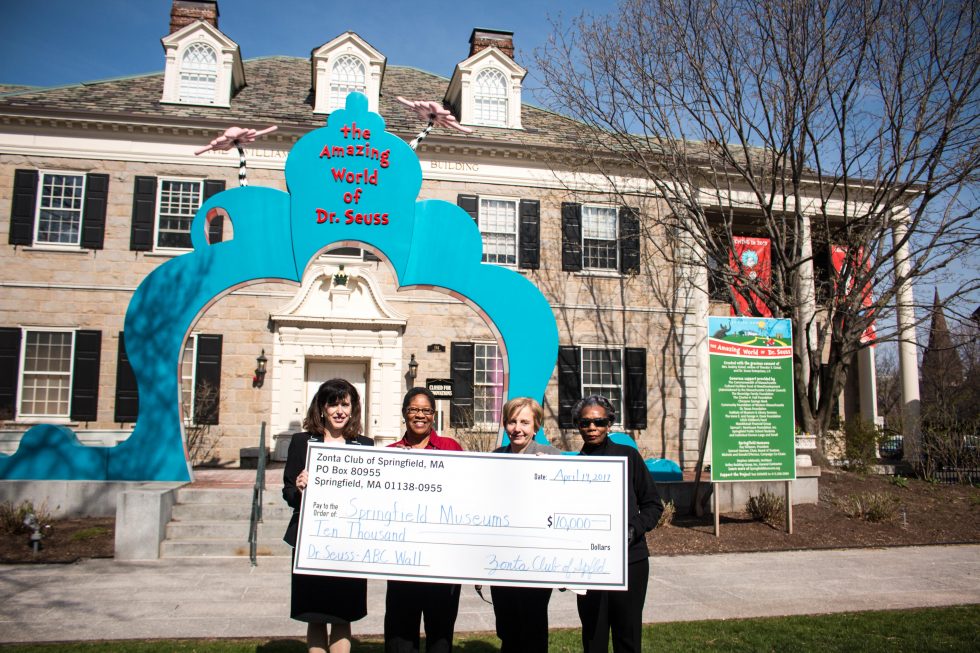 Zonta Club of Springfield Presents Springfield Museums with $10,000 Gift in Support of the Amazing World of Dr. Seuss Museum