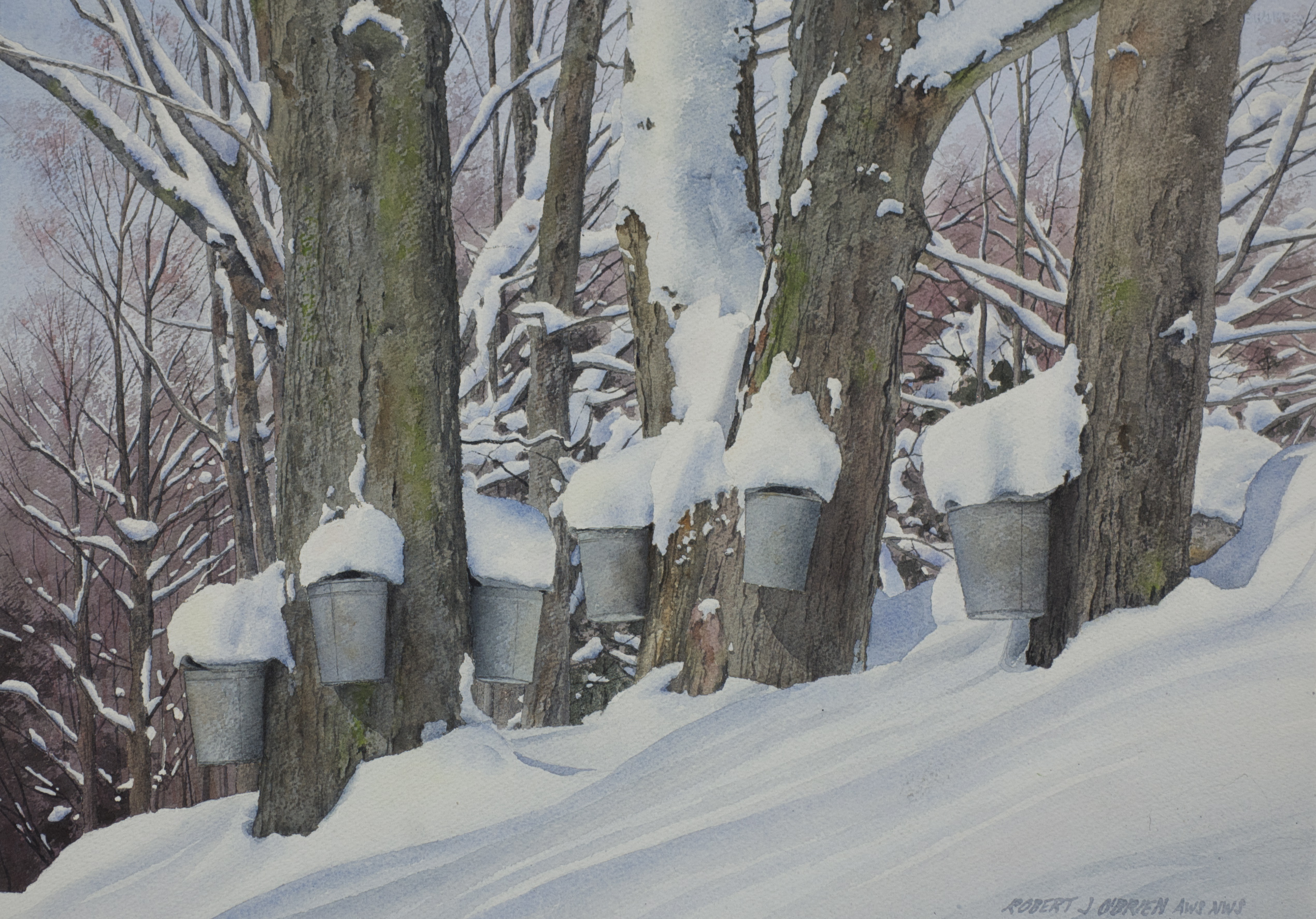 Winter Landscape Painting