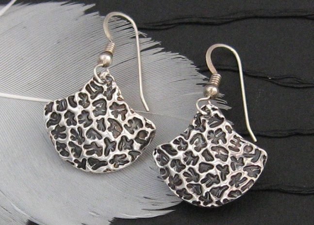 Silver earrings