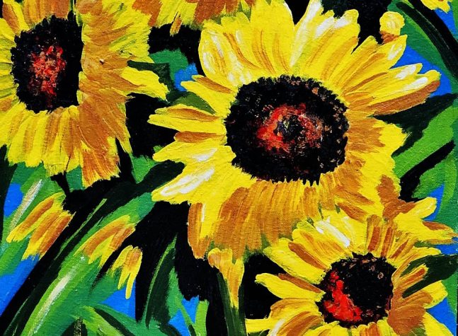 Sunflower painting