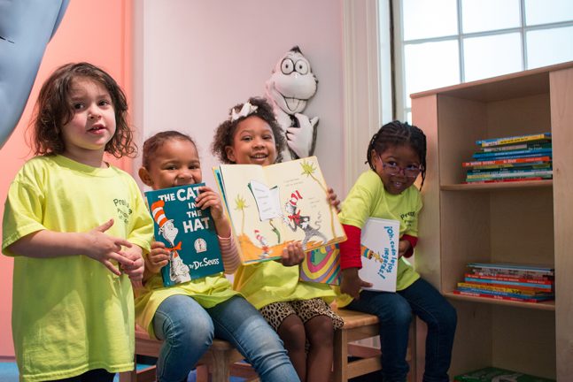 Kids Reading Dr. Seuss Books