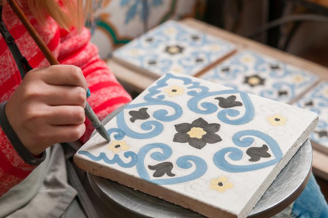 Ceramic tile decorating