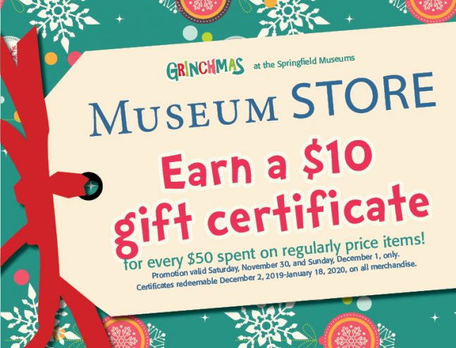 Museum Store Holiday Promotion