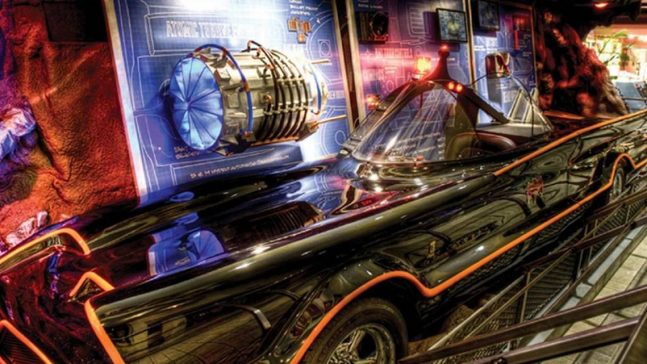 Batmobile in the Hall of Heroes Exhibit