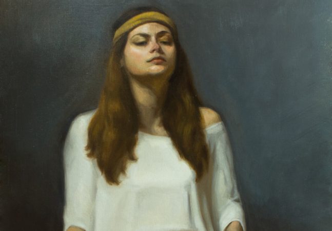 Oil Painting of a young woman