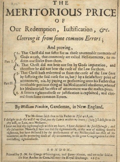 An image of the cover page from the first banned book in America