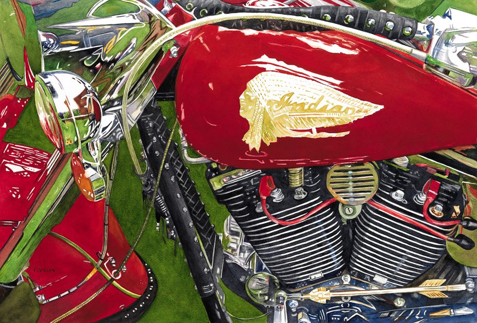 Automobiles and Motorcycles Primary Subject in New Art Exhibit