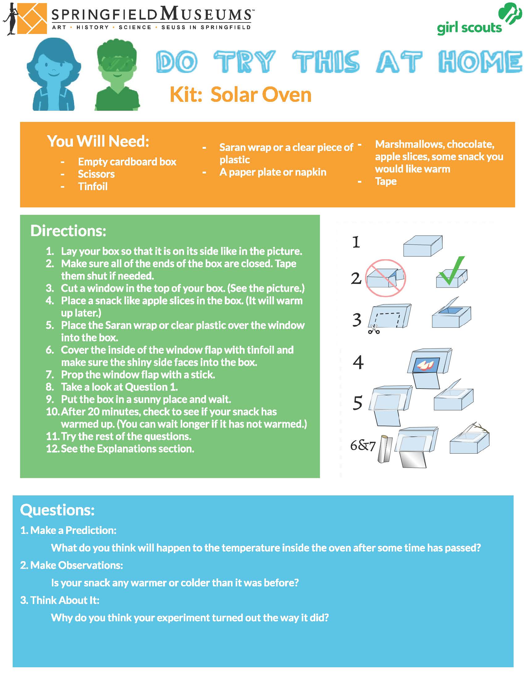 Do Try This At Home Kit: Solar Oven
