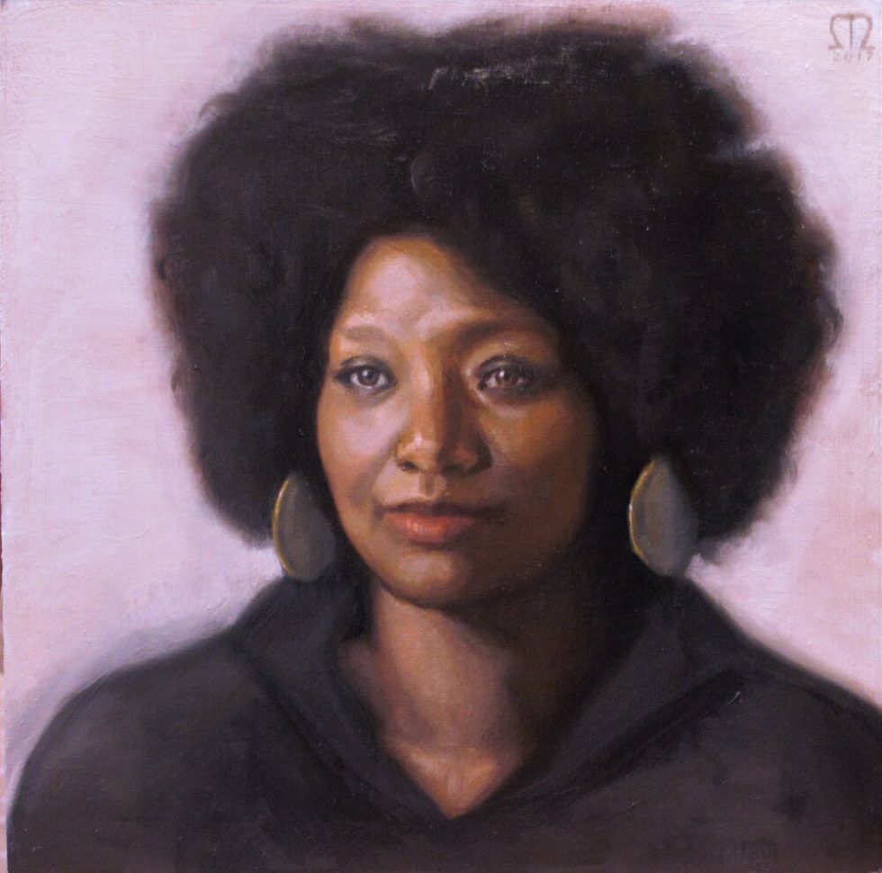 Painted portrait of a woman