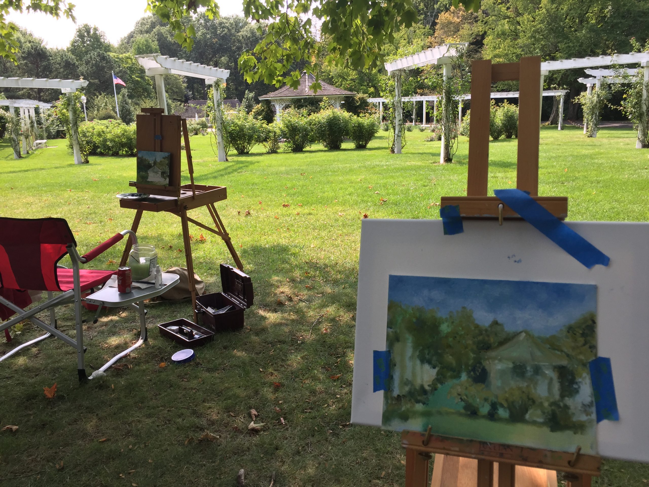 Plein air painting