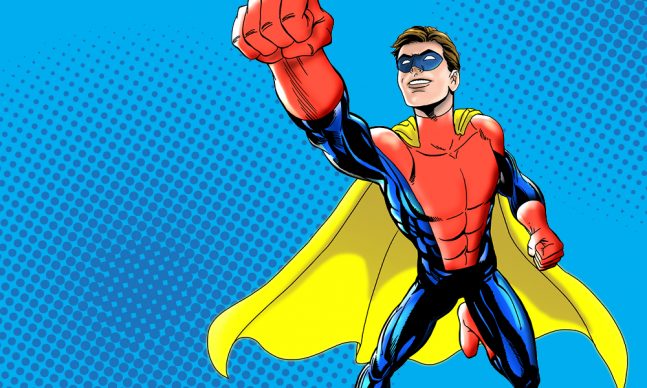 Superhero illustration