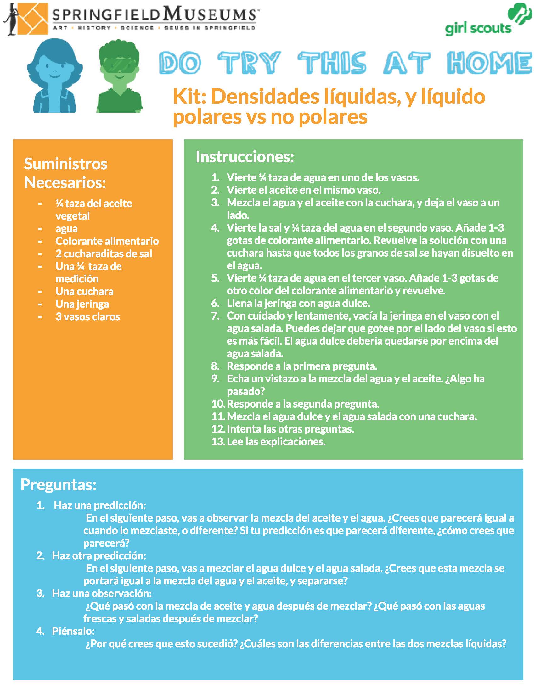 Densidades líquidas y líquidos polares vs no polares