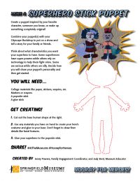 Superhero Stick Puppet