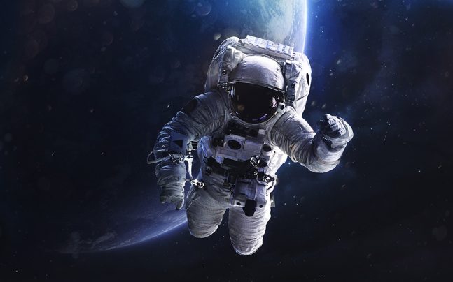 Astronaut in Space Suit