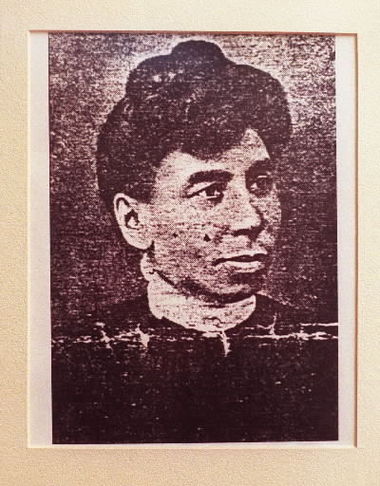 Historical image of first woman to vote in Springfield, Annie McTier