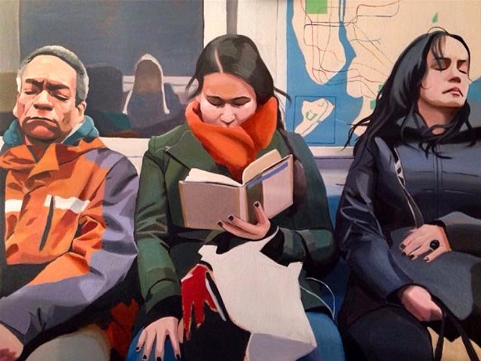 Subway Painting by Devon Rodriguez