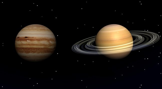 Jupiter and Saturn