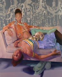 theboysdon'tplaynicewithanyone,portrait of april and june, 2018, by David Antonio Cruz