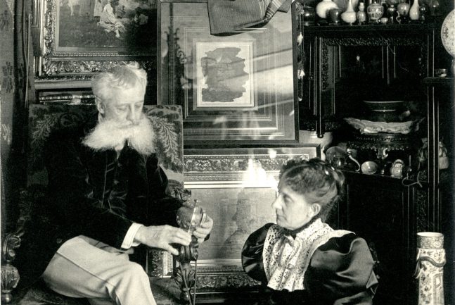 George Walter Vincent Smith and Belle Townsley Smith with Collection Objects, 1890s