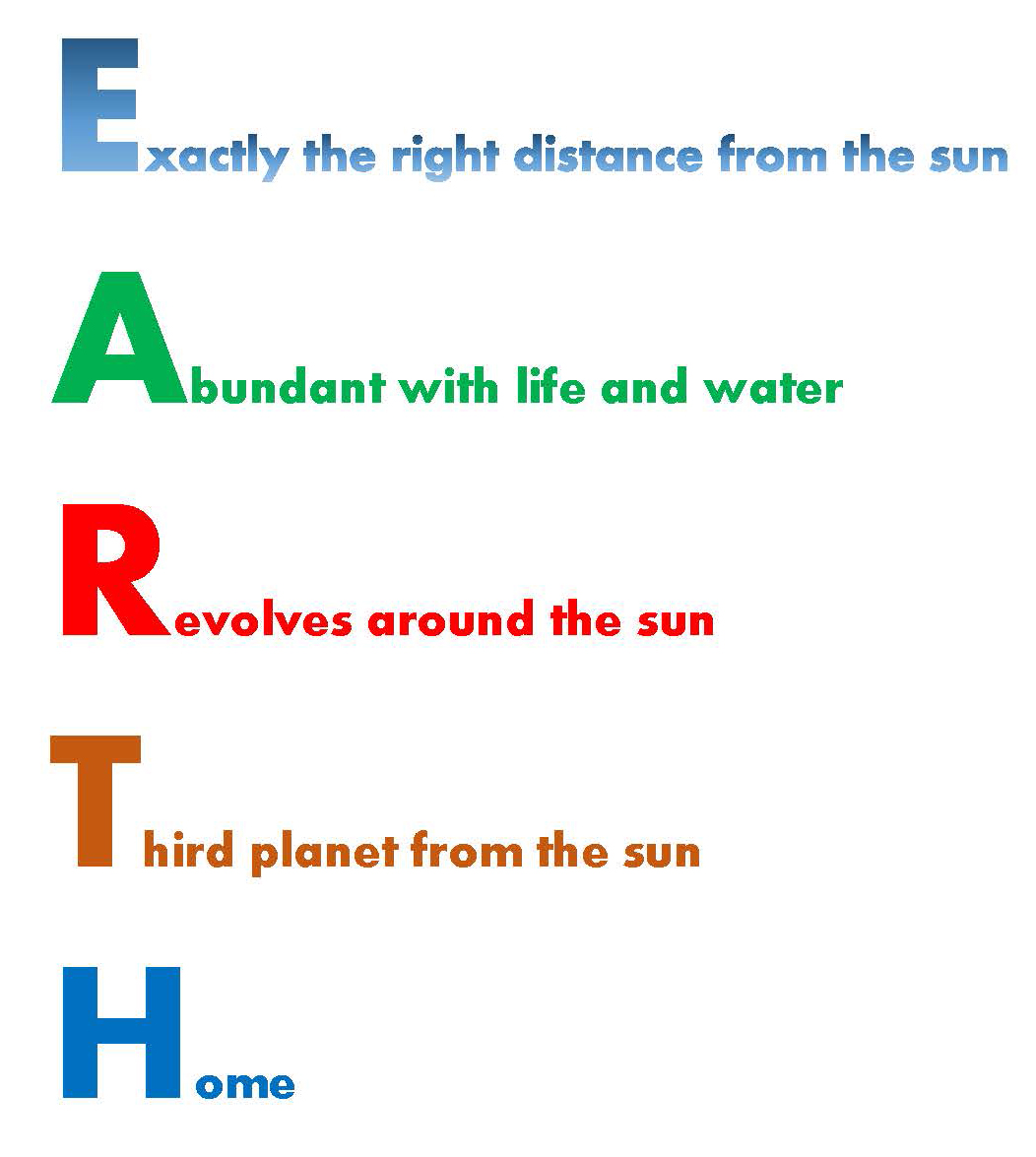 Earth Day Acrostic Poem