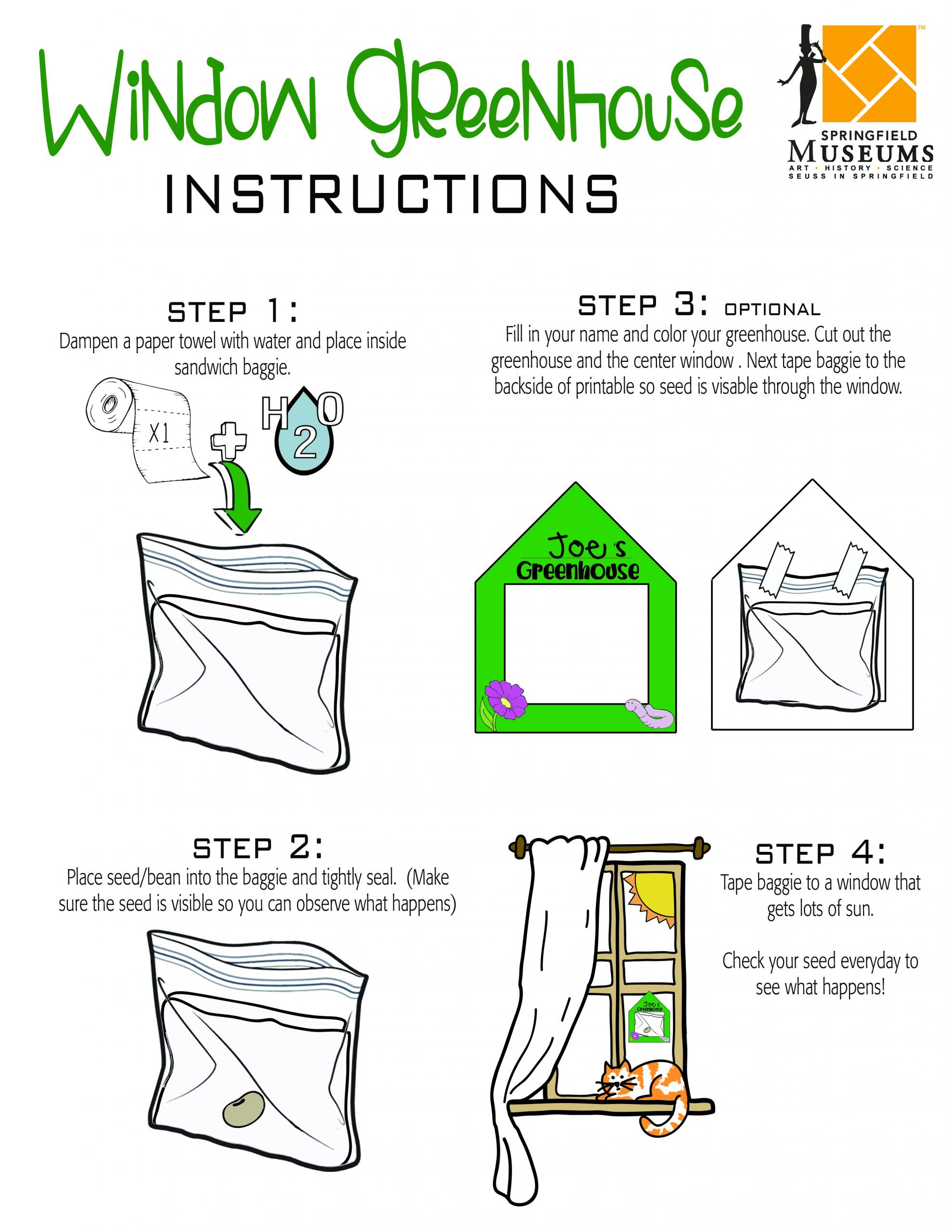 Window Green House Instructions