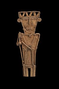 Male effigy cache figure, Muisca, A.D. 1100-1550