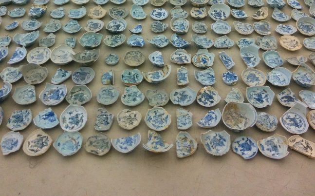 Broken Chinese porcelain