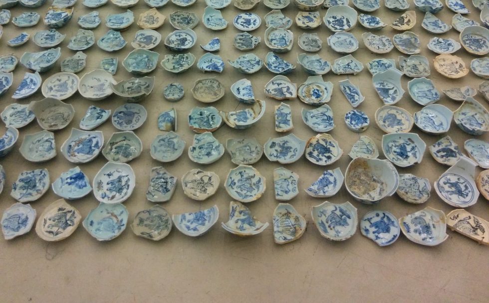 Broken Chinese porcelain